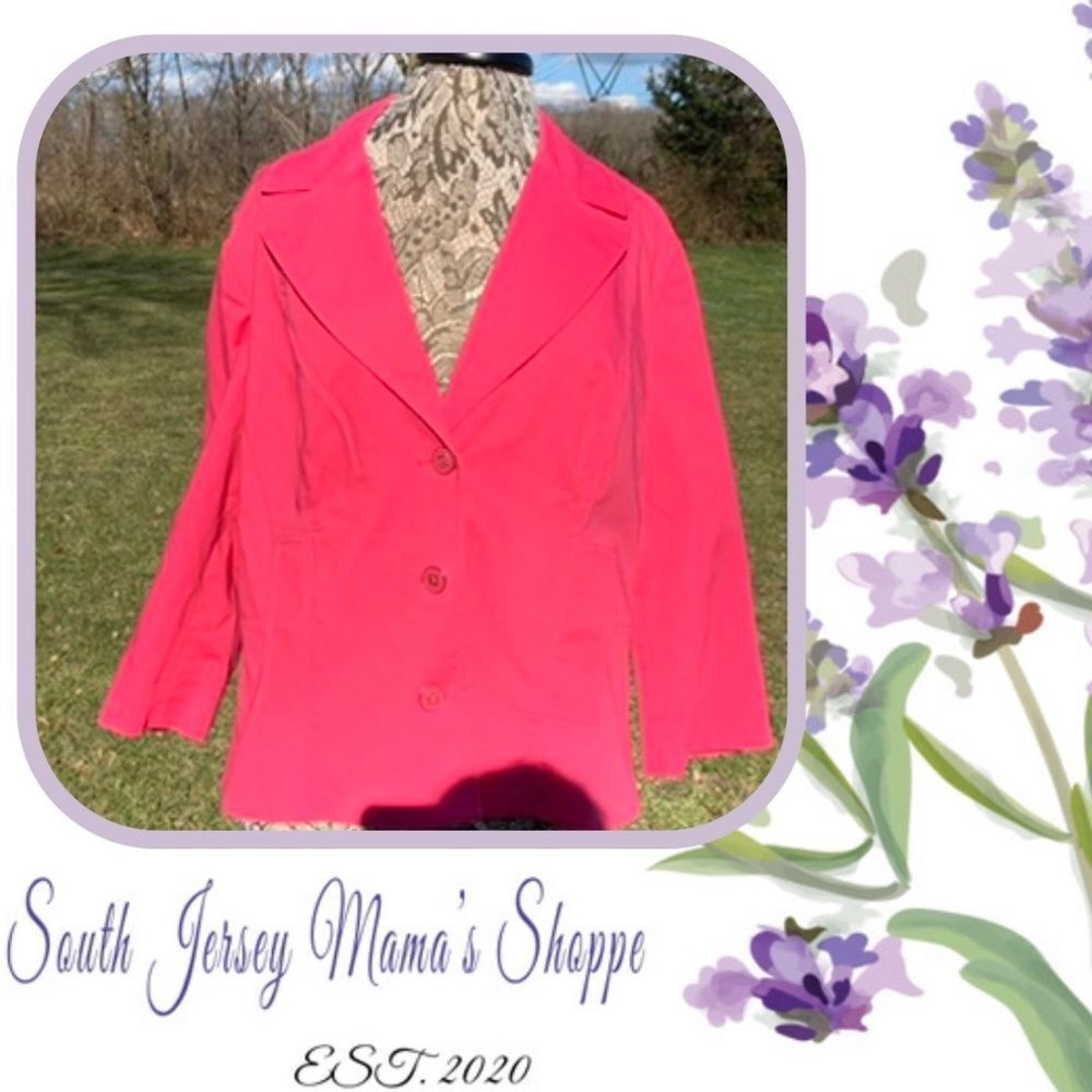 Rafaella Woman Size 1X Bubblegum Pink Blazer